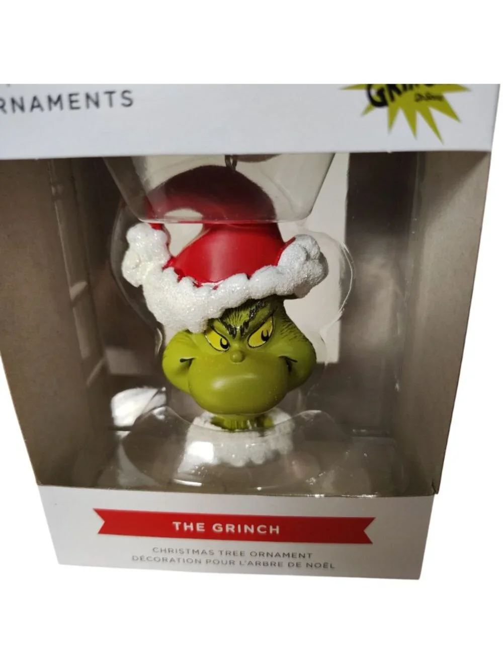 Hallmark Christmas Ornament The Grinch In Santa Hat Collectible Decoration